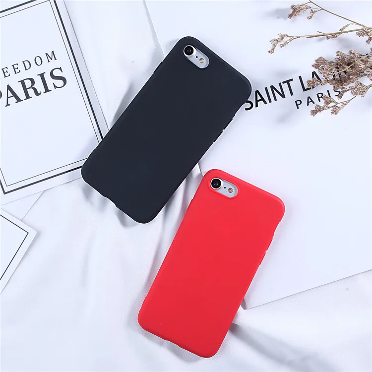 Cute Candy Color Silicone Case For iphone 6 6S 7 8 Plus X XS Max SE 2020 for iphone 11 12 Pro Max Soft Simple Fashion Cover Case