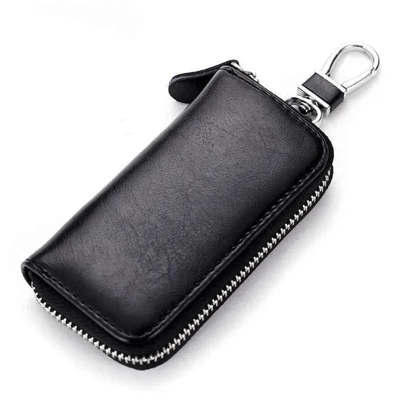 Zamek błyskawiczny Klucze Gospodyni Prawdziwa skóra Gospodyni Organizer kluczy Brelok do kluczy samochodowych Portfel Keysmart Torba Etui na klucze