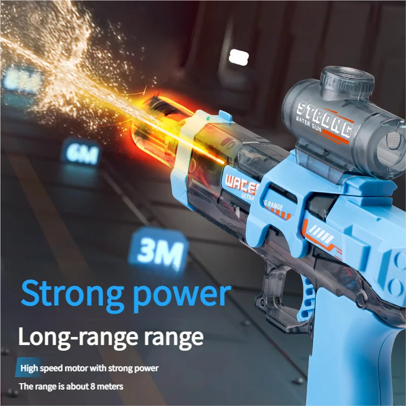2025 NIEUWE Elektrische Automatische Waterspeelgoedpistool Krachtige Waterpistolen Volwassenen Kinderen Water Perfect Zwembad Speelgoed Waterpistool Voor Jongens Kid Gift