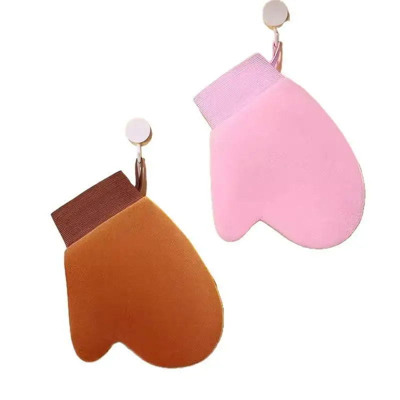 Körperlotion-Handschuh Selbstbräunungs-Handschuh Doppelseitig Verhindert Klebrige Hände Applikator Schnelltrocknender Beflockungs-Handschuh Make-up-Applikator – Detail 7