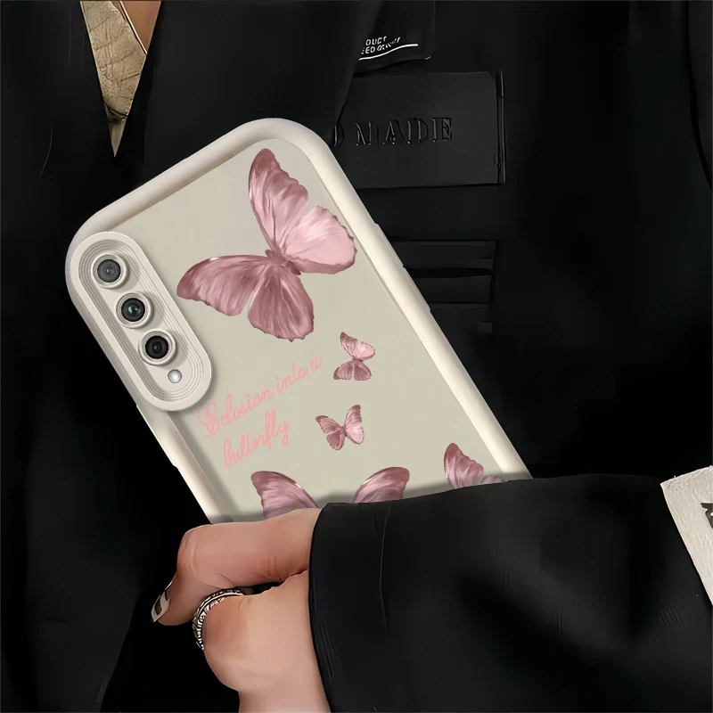 Cute Butterfly Case For Huawei Y9 Prime 2019 Y9S Y7A Magic 5 Pro X9 X30 Mate 40 P20 P30 P50 P40 Lite Lens Protection Soft Cover