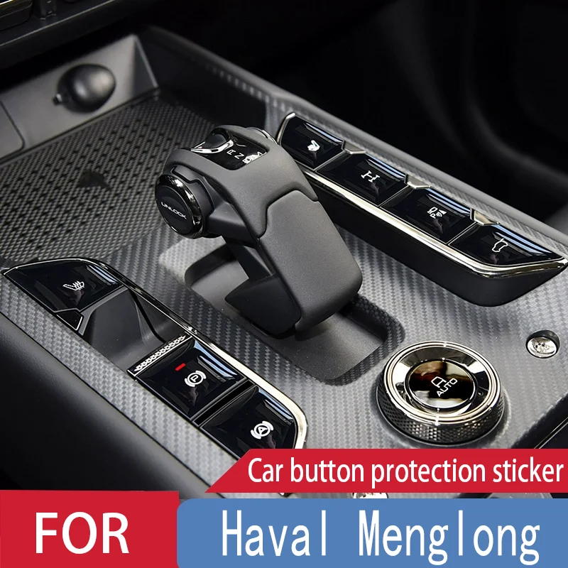 FOR Haval Menglong b26 Steering Wheel Gear Lever Center Console Button Protection Sticker Cars accessories Auto-accessoire