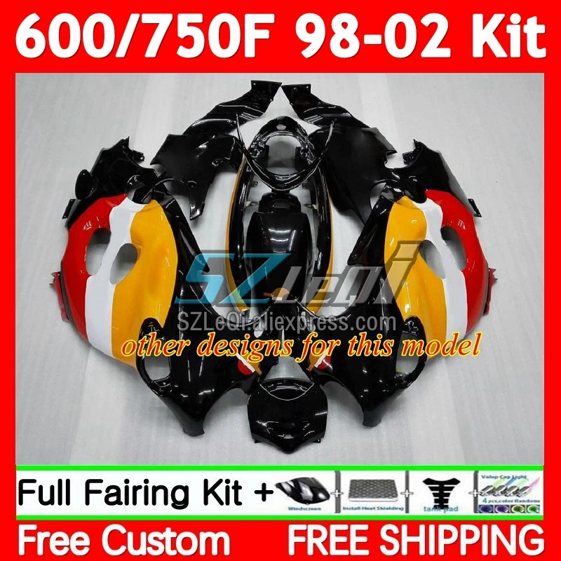 Body For SUZUKI KATANA GSXF 750 600 GSXF750 Silvery blk 72No.13 GSX600F 98 99 00 01 02 GSXF600 1998 1999 2000 2001 2002 Fairing