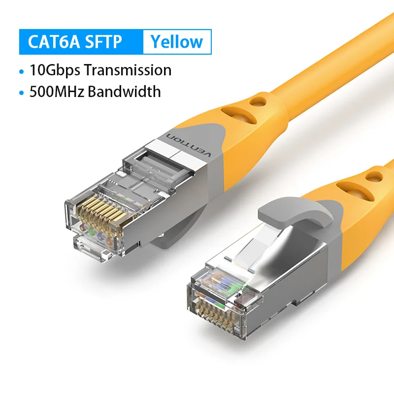 Vention cat6a ethernet kabel 10gbps rj 45 sftp netzwerk kabel für ps4 laptop pc router adsl plc servomotor lan rj45 patch kabel 4