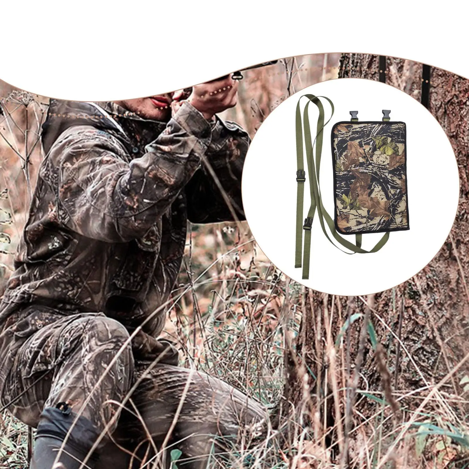 

Tree Climbing Knee Pad Protection,Easy to Use Lightweight High Performance,Wear Resistant with Tree Strap Cushion Accessories