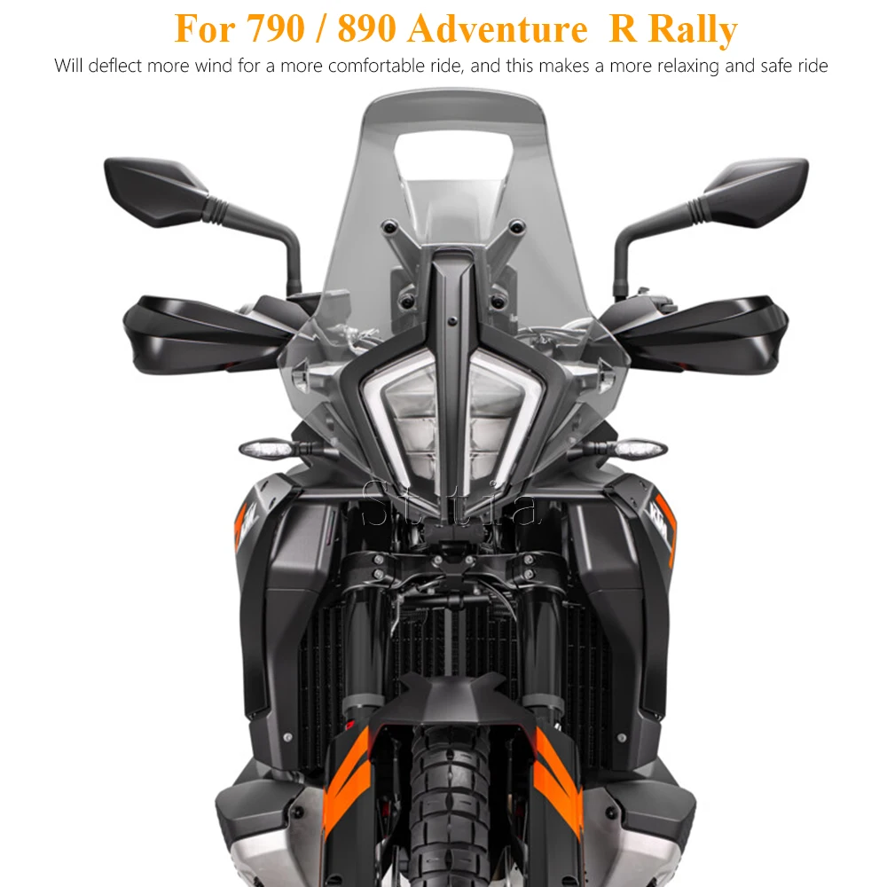 For 890 790 ADV Adventure R Rally 2023-2025 Motorcycle Acrylic Rally Windshield Wind Deflector Screen Shield Windscreen Visor
