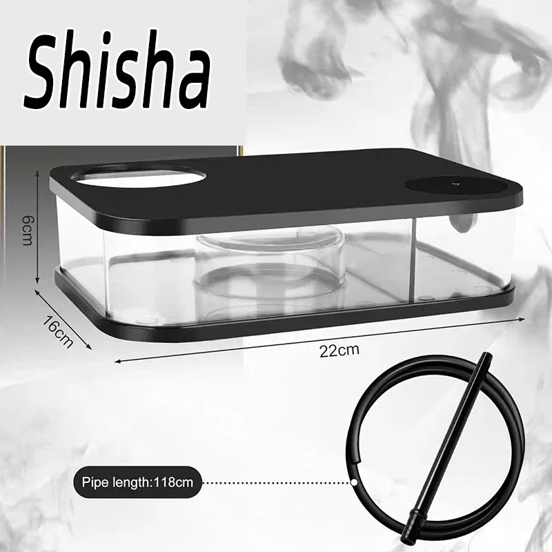 

Book Style Hookah Shisha Set with Tobacco Bowl Hose Charcoal Cigarette Holder Narguile Complete Smoking Grass Pipe Accessories