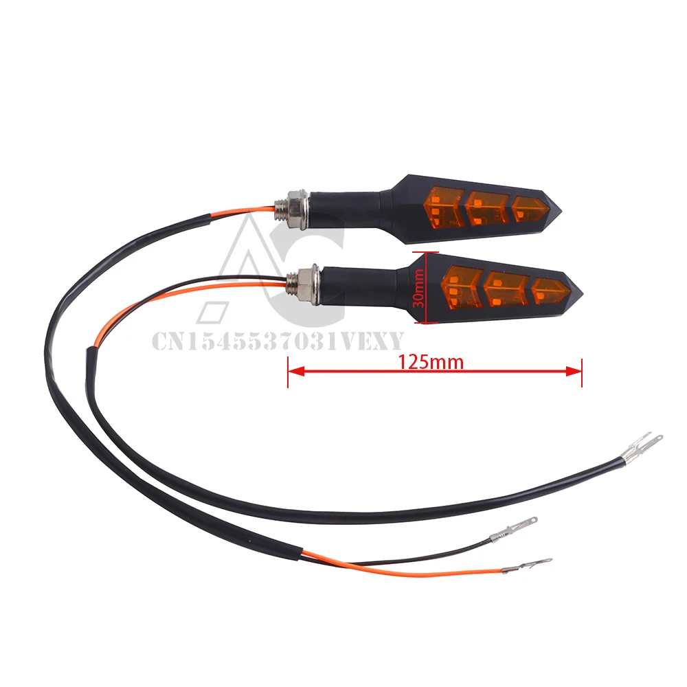 2PCS LED Turn Signals Indicator Motorcycle Flasher Arrow Motorcycle Turn Signals Light Motorcycle Light For Honda Yamaha