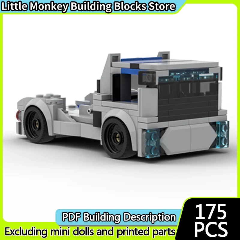 

Speed Racing Car Model MOC Building Bricks Classic Transport Truck Modular Technology Children Holiday Gifts Assemble Toys Suit