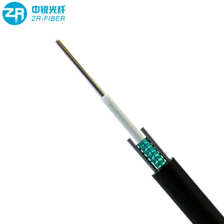 outdoor 2 inti kabel serat optik gyfxty 4 8 12 core 4f 6f 12f fibra optica 6 hilos CLT drop wire cable gyxtw fiber optic cable - view 3