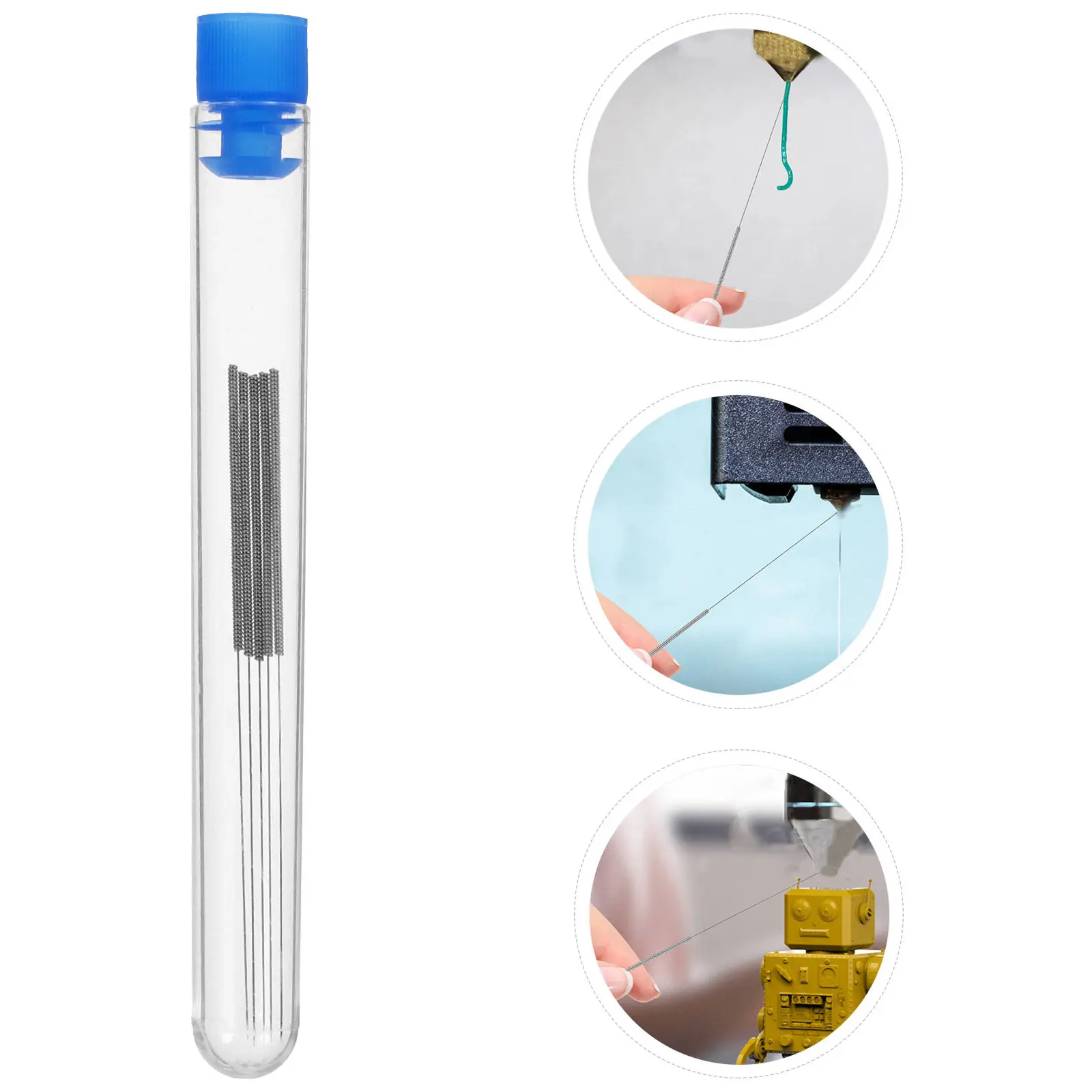 

25Pcs 3D Printer Nozzle Cleaning Needles 0.35mm Corrosion Resistant Precision Cleaning Kit for Ender
