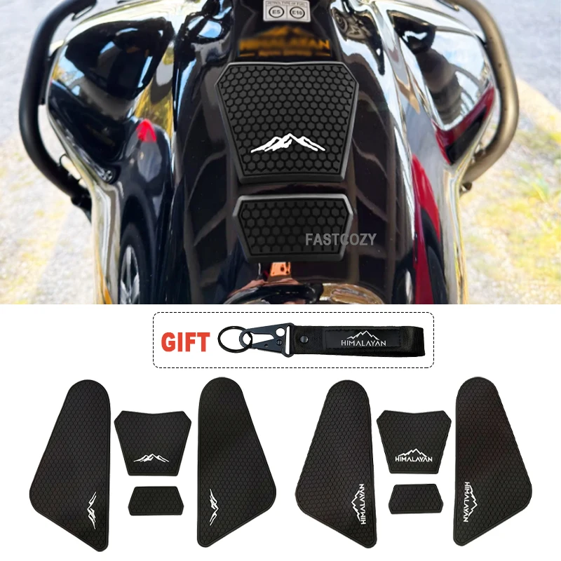 สติ๊กเกอร์กันลื่นข้างถังน้ำมัน HIMALAYAN แผ่นกันน้ำยางสำหรับ Himalaya 450 452 HIMALAYAN450 2024 2025 2026