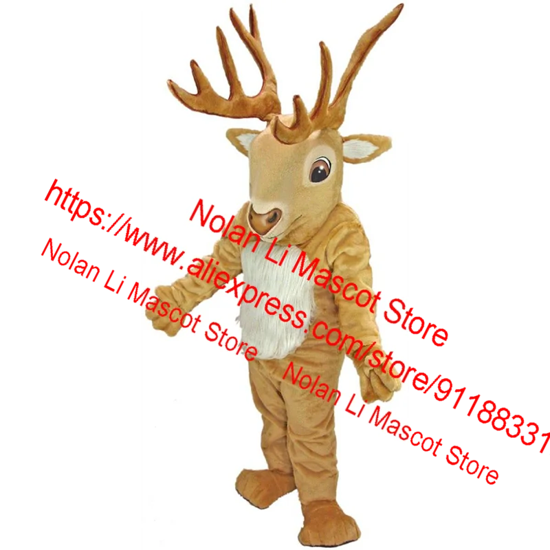 Deer Mascot Cartoon Costume Set, Material EVA, Jogo publicitário, Role-Playing, Halloween, presente de aniversário, recém-personalizado, 605