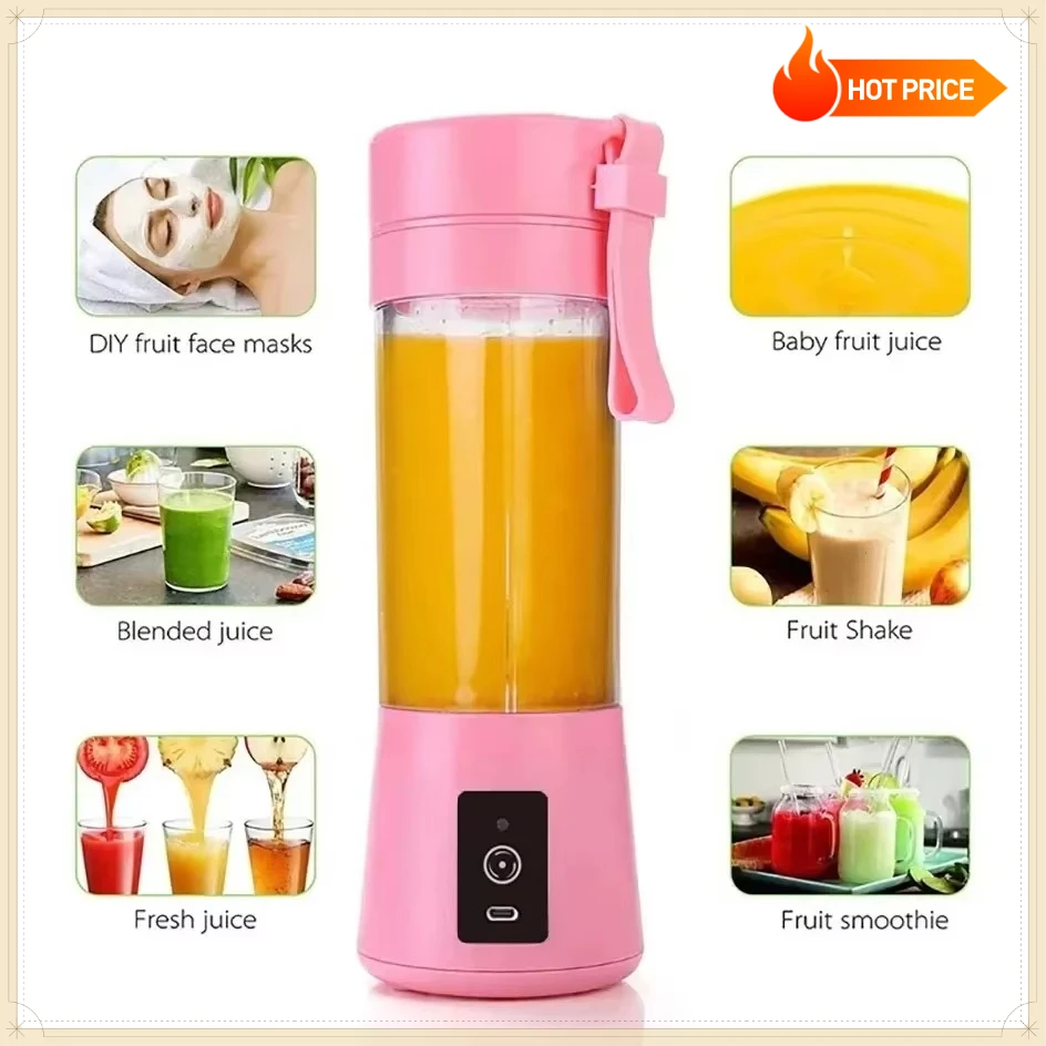Mini Electric Juicer USB Rechargeable Portable Fruit Blender Smoothie Milkshake Maker for Orange Lemon Fresh Juice Kitchen