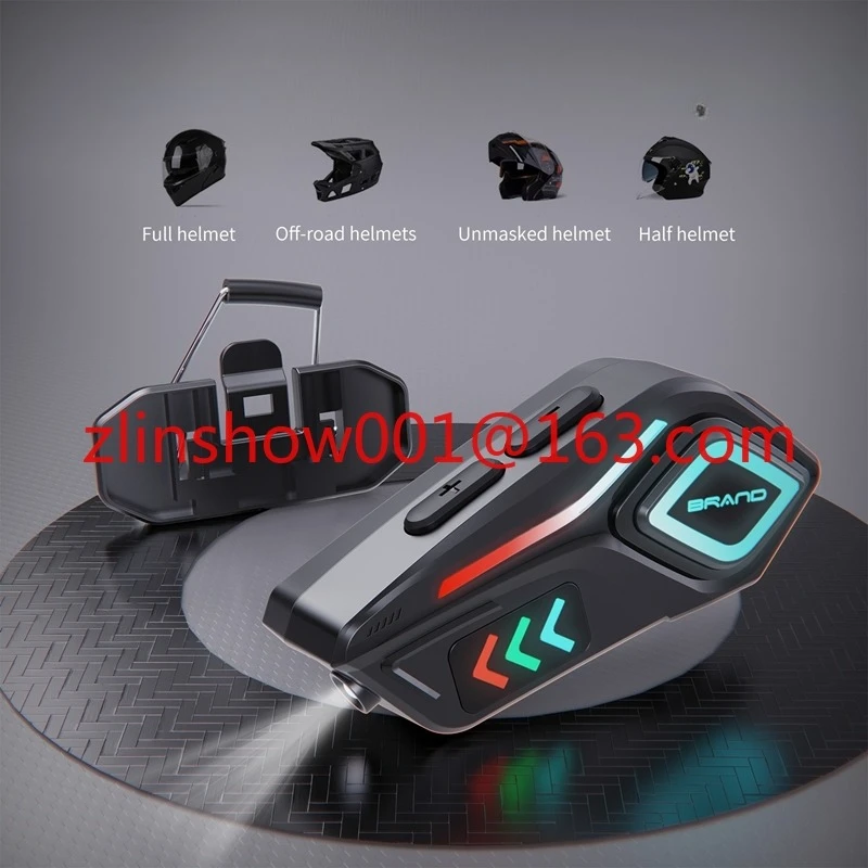 2025 New K07 Blue Tooth Wireless Helmet Headset Voice Assistant HD HiFi Sound Motorcycle Helmet Earphone With Ipx8 Waterproof