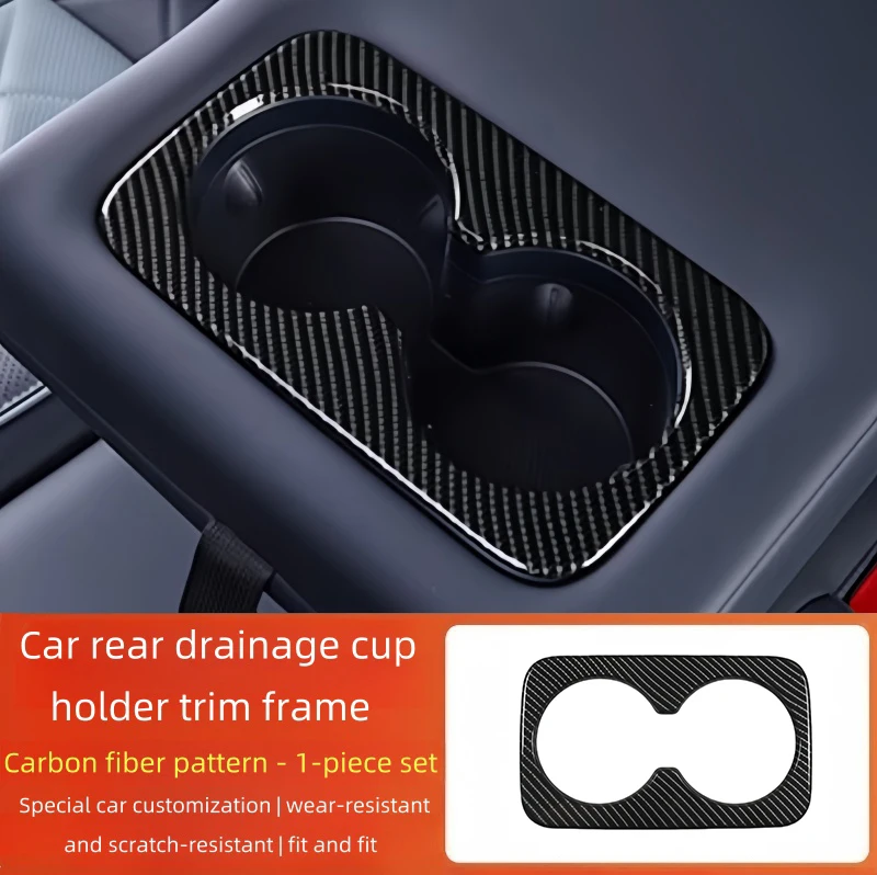 Fit for BYD Leopard 5 Modified Auto ABS Car Cup Holder Protect Frame Upgrade Parts Car Rear Drainage Cup Holder Decorative Frame
