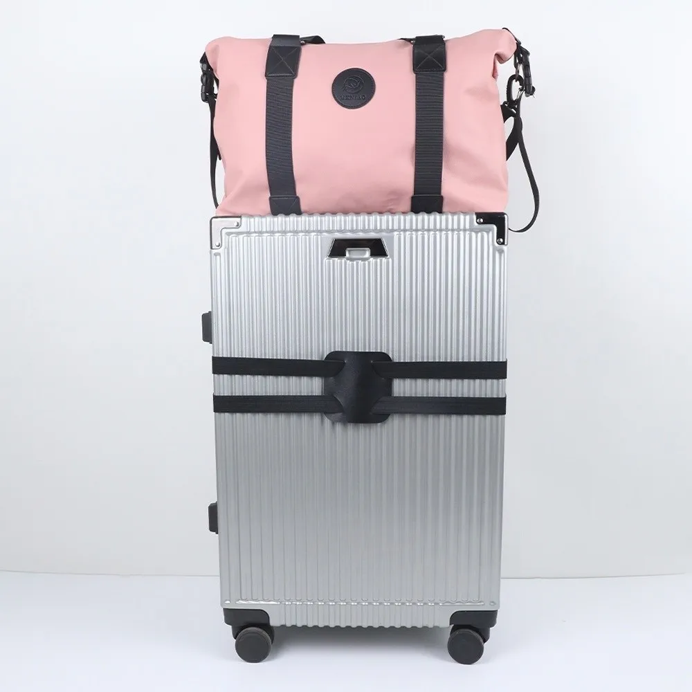 Multifunctional Luggage Belt Cross Packing Elastic Cord Adjustable Suitcase Binding Belt Protect Tie Crossed