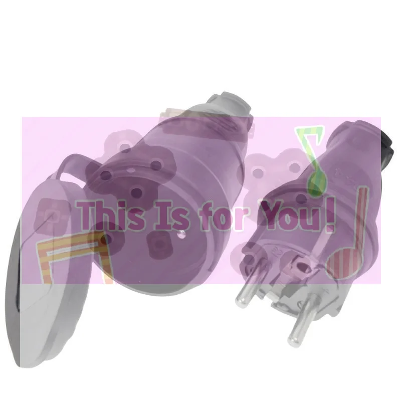 【MA】European Rubber Industrial Male Or Female Plug Socket 16A 220V-250V 2P+E IP44 Waterproof Electric Power Connector