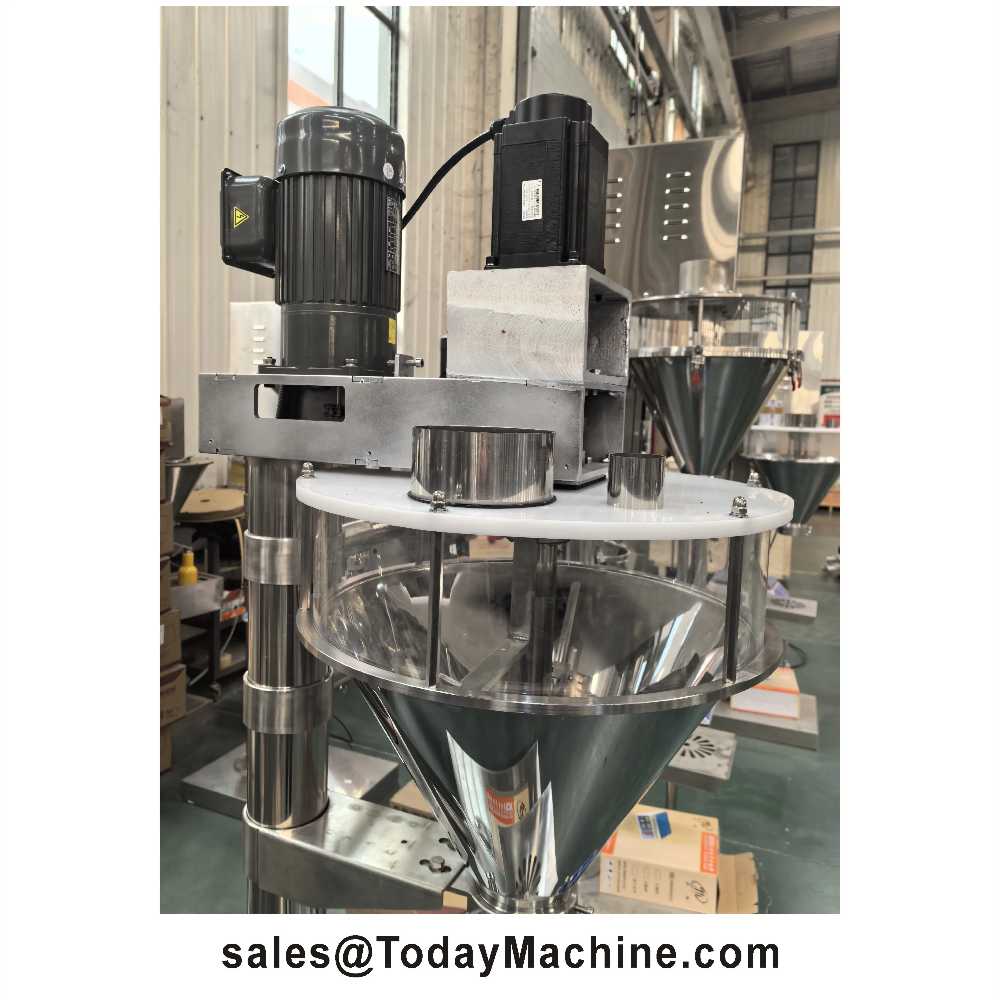 Semi Automatic Auger Filler Cornstarch Wheat Flour Pastry Powder Filling Machine