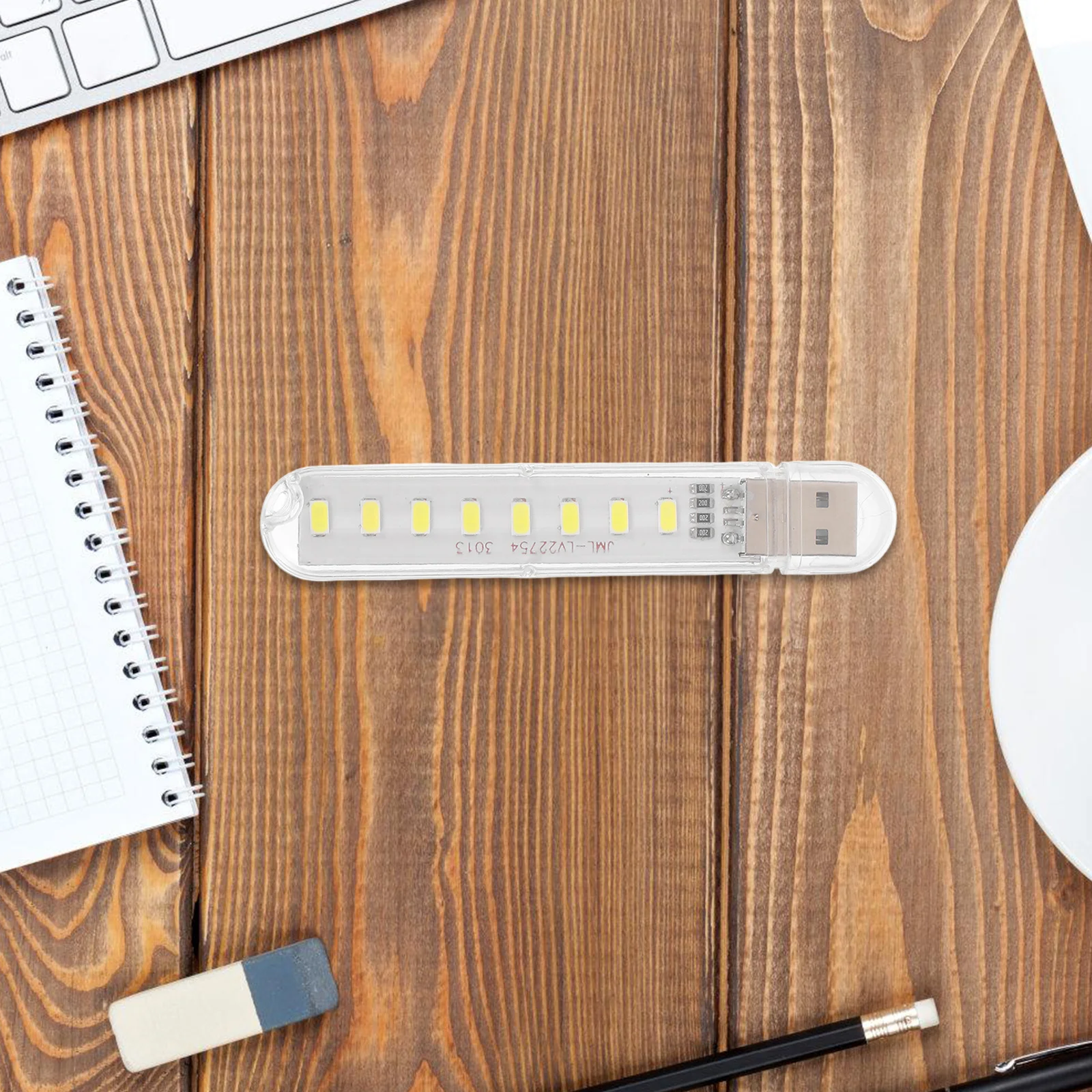 4 قطعة Usb صغير Led مصباح 8-Led ضوء الليل العين رعاية سطح المكتب القراءة مصباح التوصيل اللعب المحمولة ضوء الزخرفية لأجهزة الكمبيوتر المحمول #3