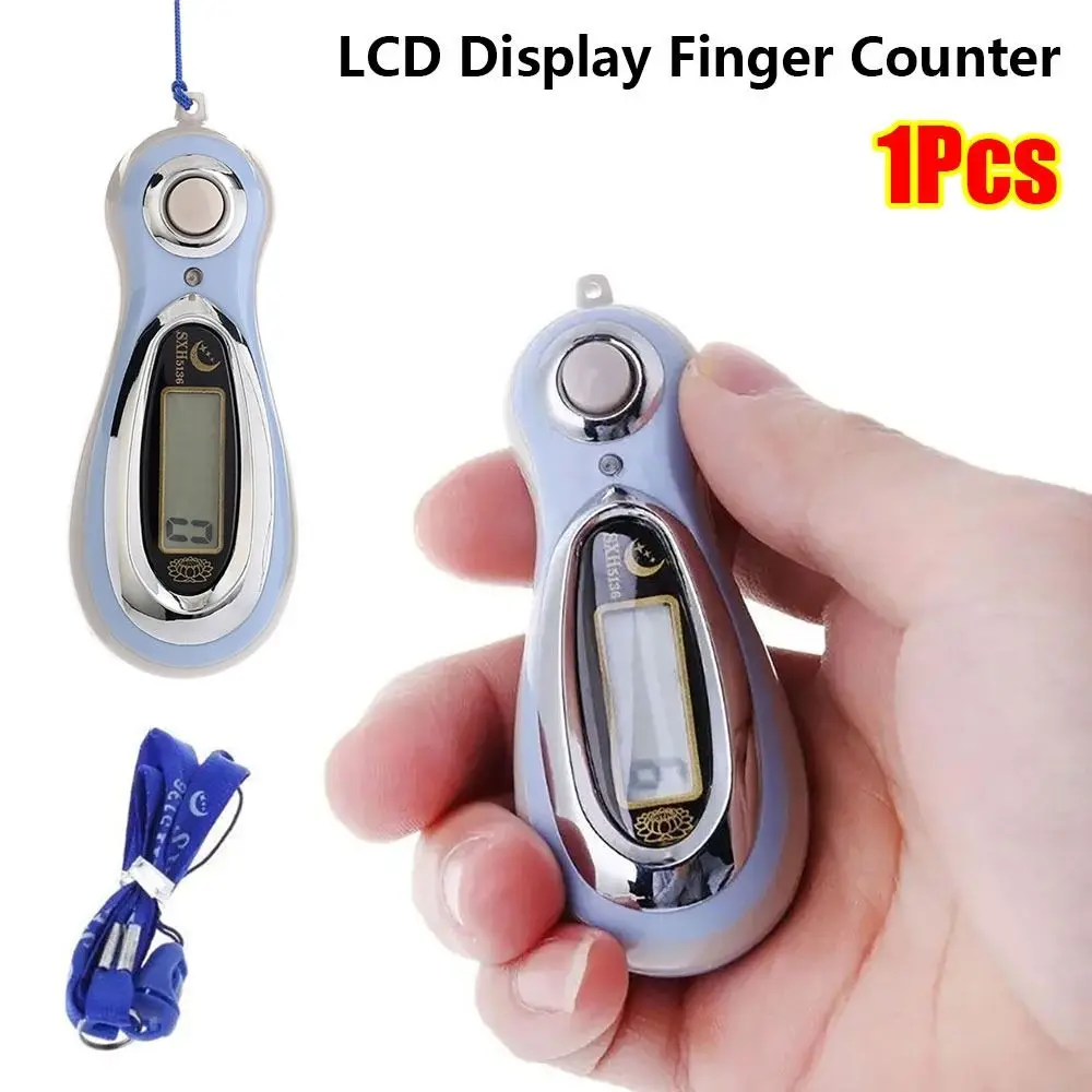 1Pcs LCD Display LCD Display Finger Counter Lightweight Plastic Digital Click Counter AAA Battery Powered 5 Digit Display