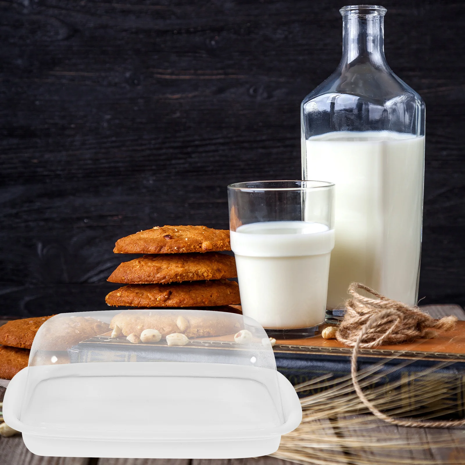 

Butter Storage Box Transparent Plastic Kitchen Butter Keeper For Fridge Organization Cream Cheese Container