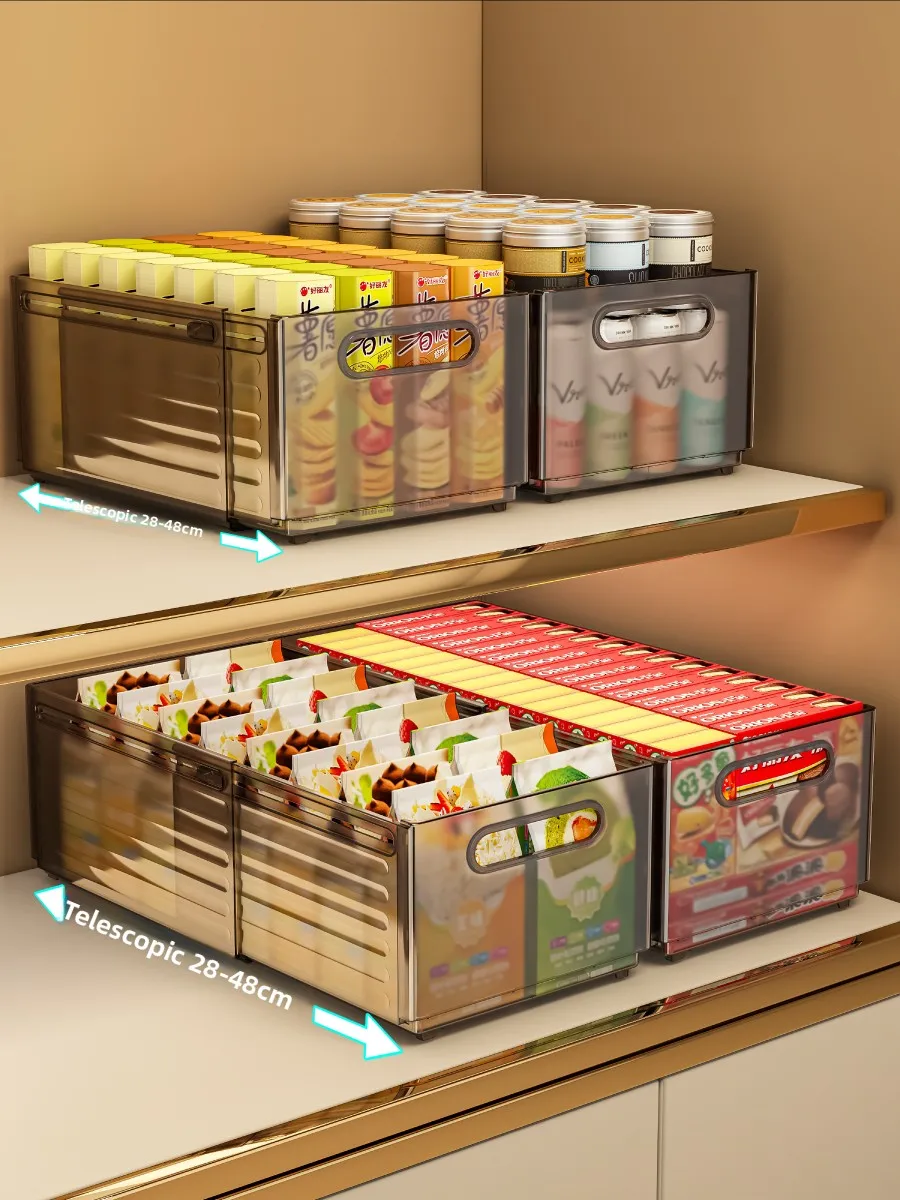 

Expandable Desktop Kitchen Organizer Box Der Sle Deep Cabinet Microwave Cleaner id Utilization Storage Box Household C...