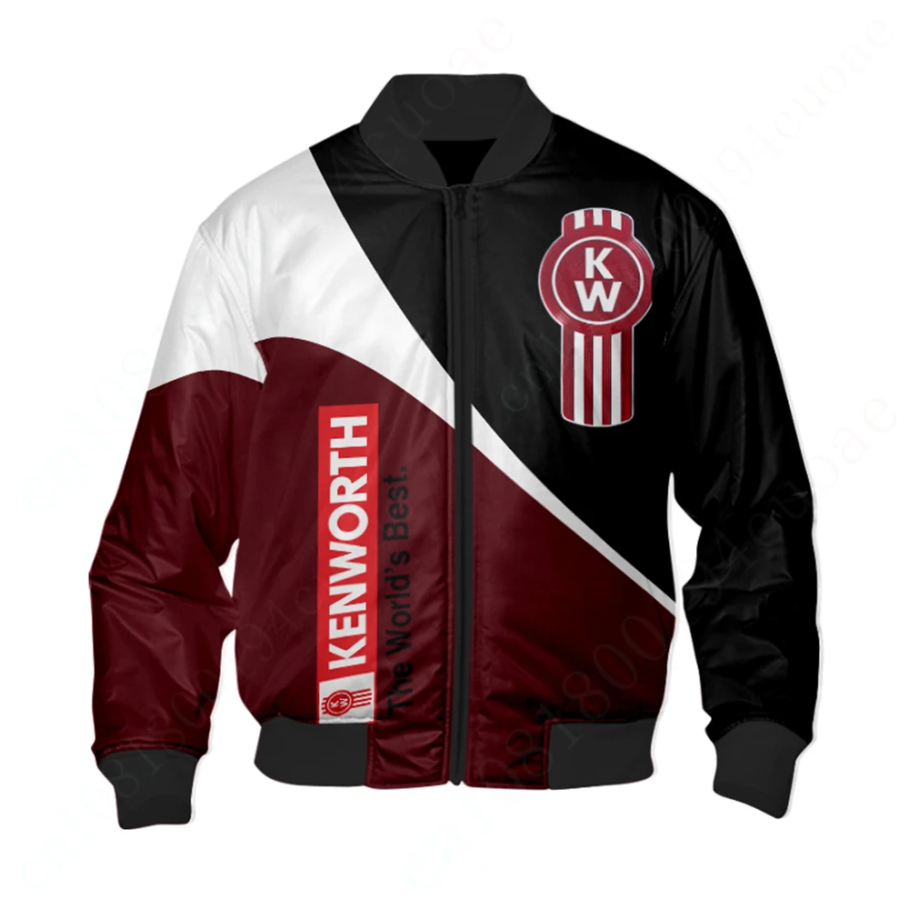 Kenworth Jacket Jackets For Men's Clothing 3D Windbreaker Thick Coats Harajuku Parkas Techwear Baseball Uniform Bomber Jacket