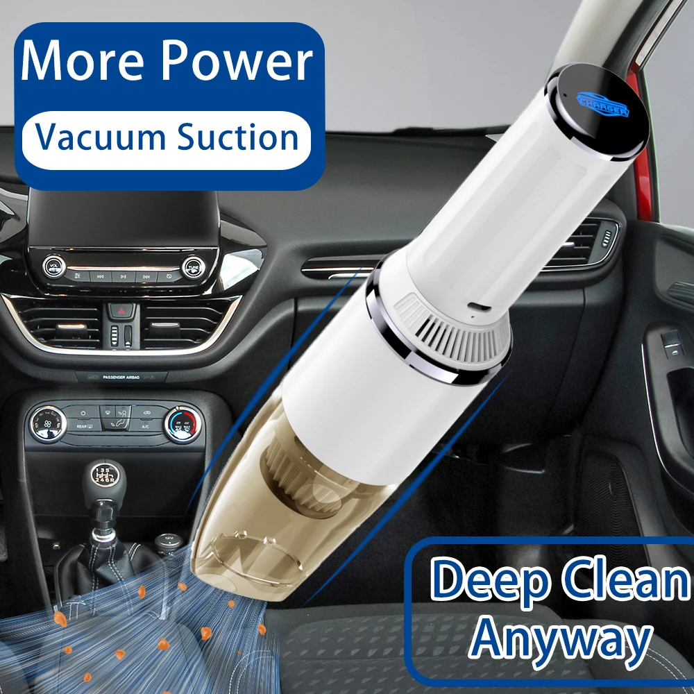 

4000mAh Wireless Car Vacuum Cleaner Car Accessories High Power Portable 65000RPM Air Duster Handheld Wireless Brushless Car Home