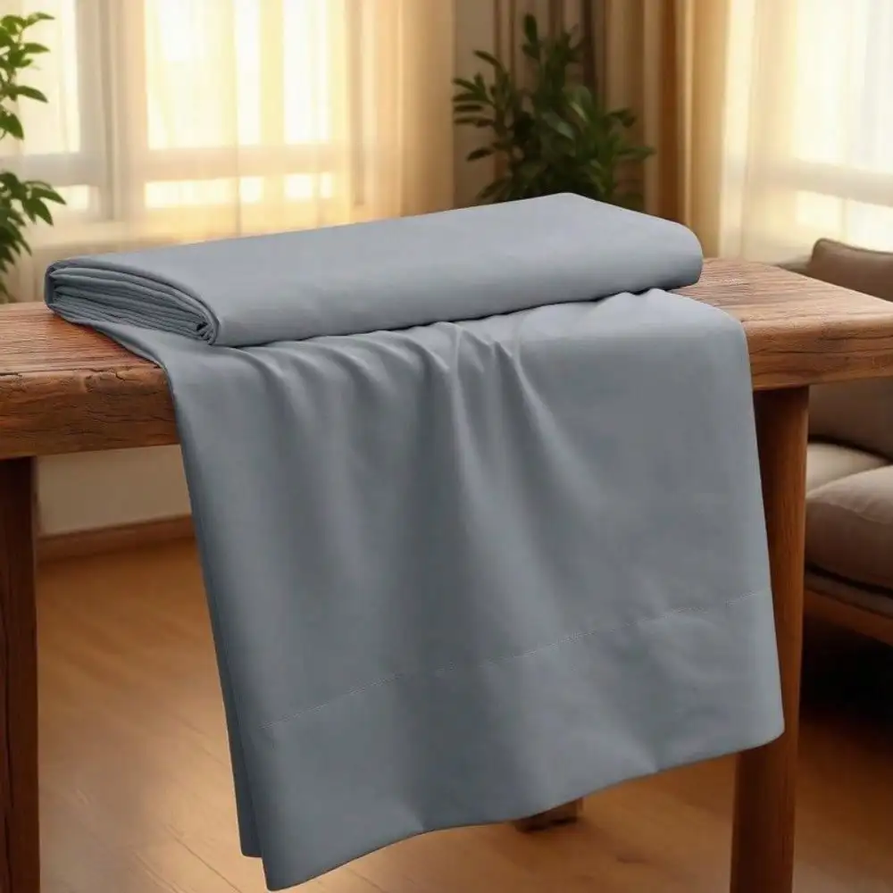 قطعة واحدة من ملاءات المسطحة الفاخرة: ملاءات سرير ناعمة وخالية من التجاعيد ومقاومة للبقع وقابلة للغسل في الغسالة للعناية بدون جهد #4