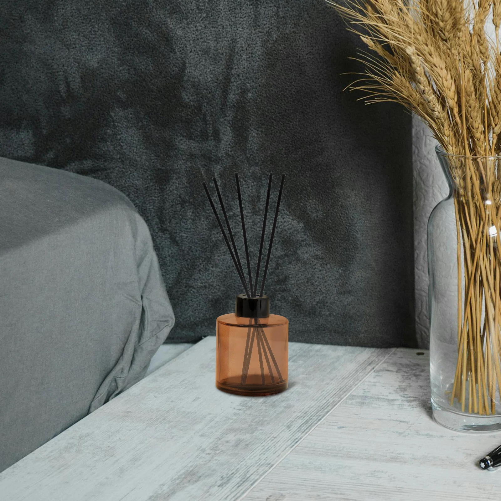 

100pcs Aroma Diffuser Fiber Fragrance Sticks Black Diy Scent Diffuser Refill Fragrance Decors