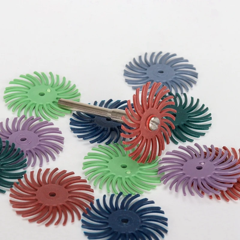 76Pcs Bristle Disc Radial Bristle Disc Kit Abrasive Brush 1/8Inch 3/2.35Mm Detail Polishing Wheel For Rotary Tool Accessories