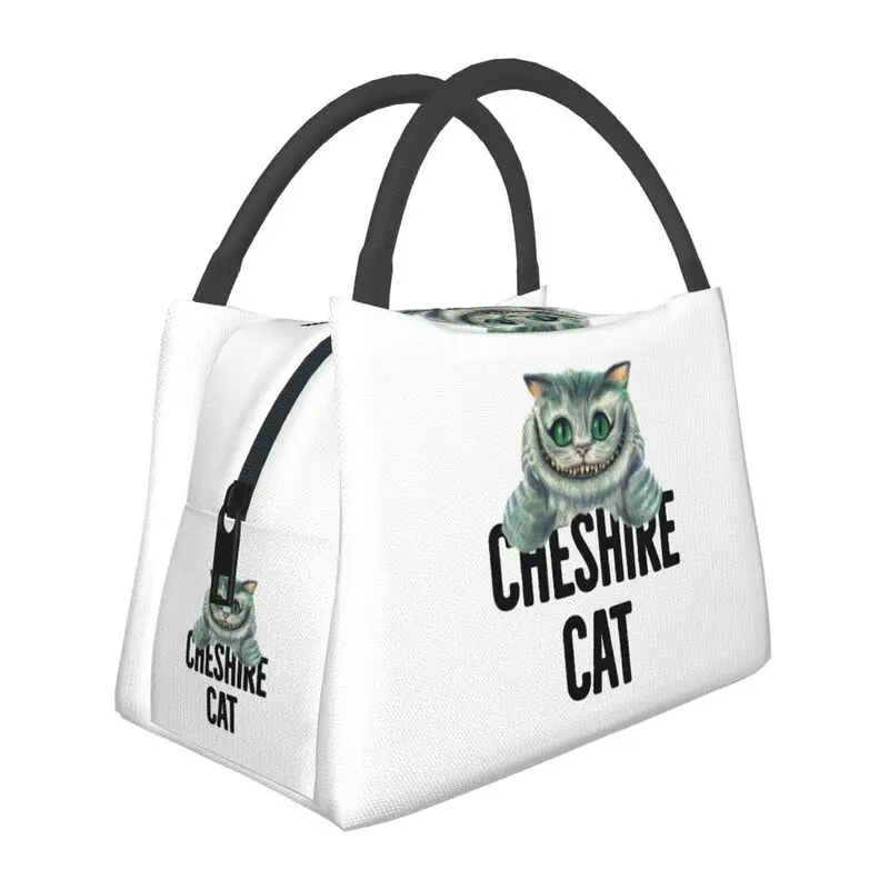 

Alice In Wonderland Cheshire Cat Thermal Insulated Lunch Bags Women Resuable Lunch Container for Work Storage Meal Food Box