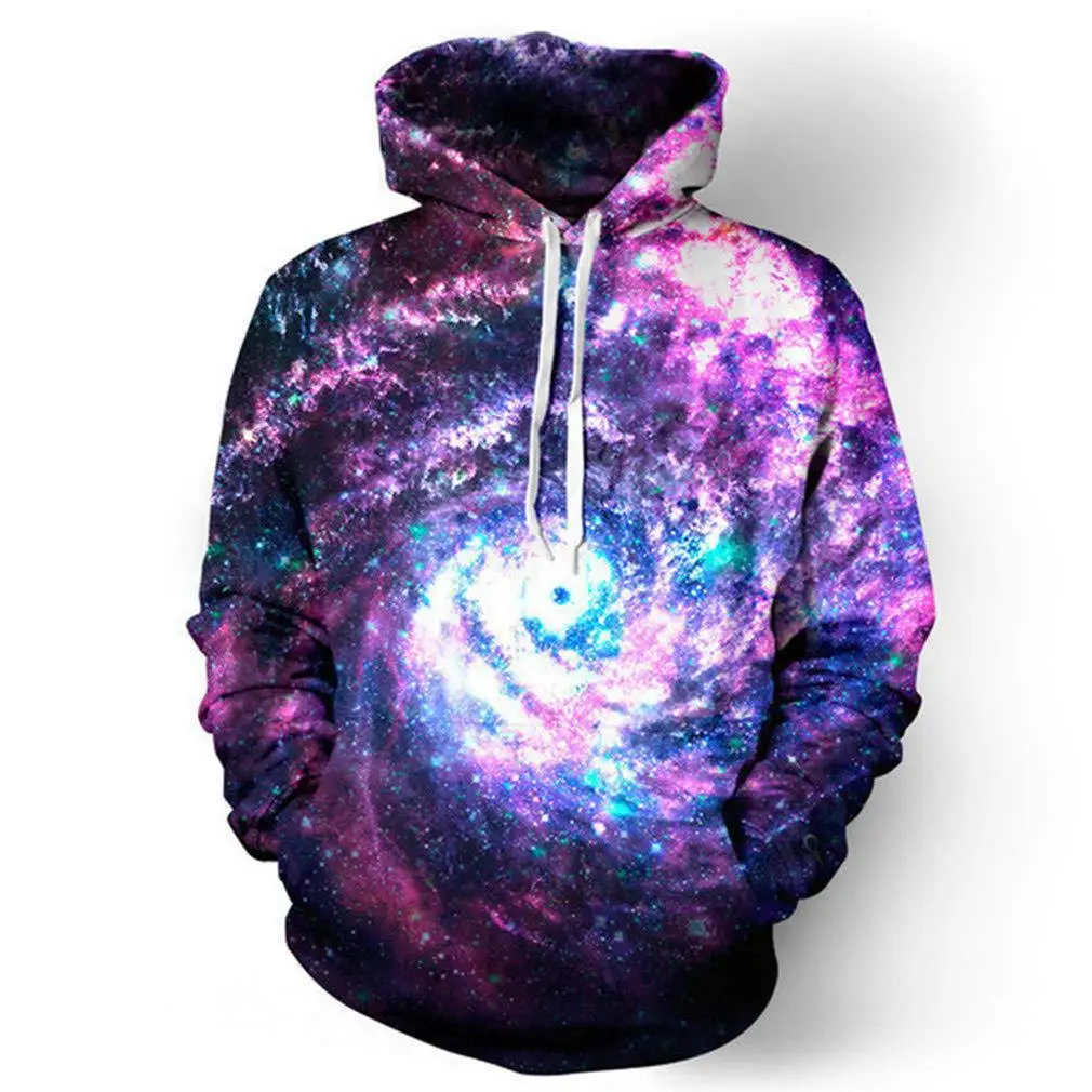 

3D Art Geometry Graphic Hoodies Hooded Sweatshirts Casual Spring Autumn Clothing Men Oversized Coat Tops Starry Sky Pullovers