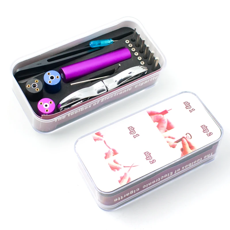 DIY Heating Wire Winding Tool Kit Complete Set With Winding Rod, Pliers, Screwdriver For Electronic Cigarette Coil Building
