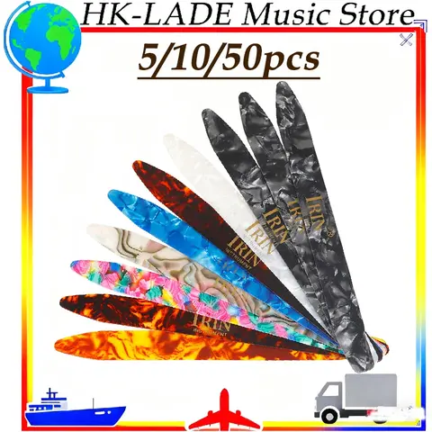 IRIN 5/10/50 Pcs of Celluloid ABS Long Pick String Yueqin Oud Piano Universal Elastic Pick String