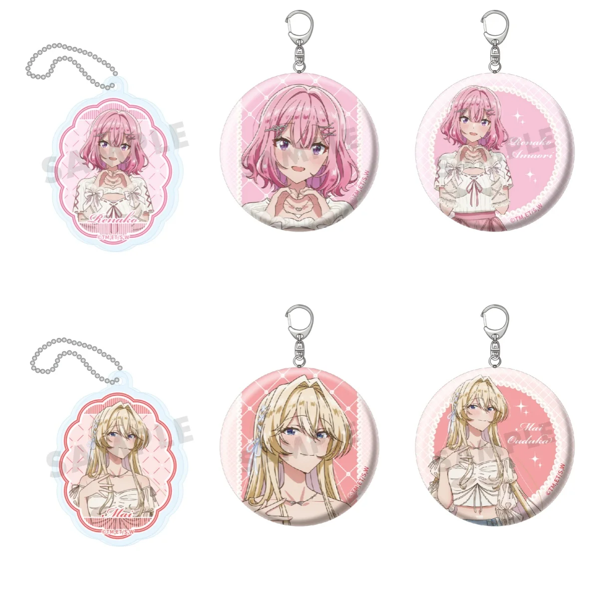 GL There's No Freaking Way I'll be Your Lover! Unless Renako Amaori Acrylic Pendant Keychains Bag Charm