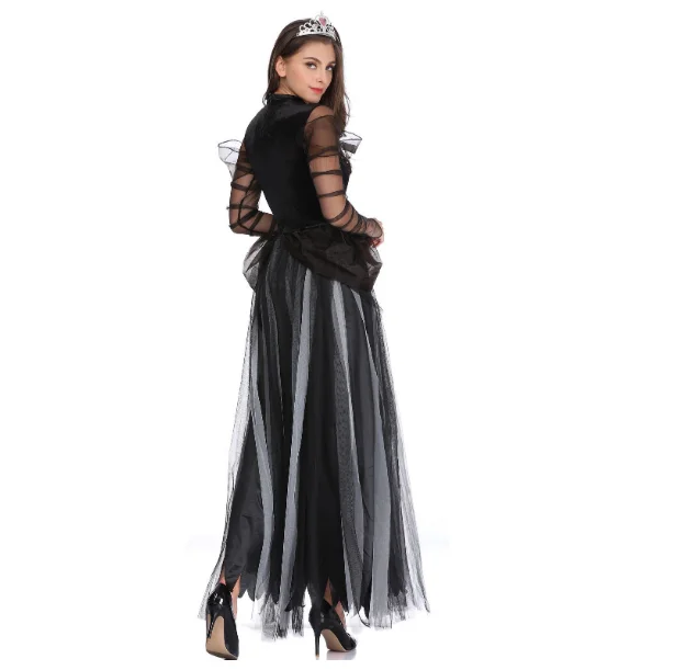 Spaventoso Horror Halloween Costume Cosplay Carnival Women Zombie Ghost Bride Vampire Devil Witcher Maxi Dress Party Stage abbigliamento