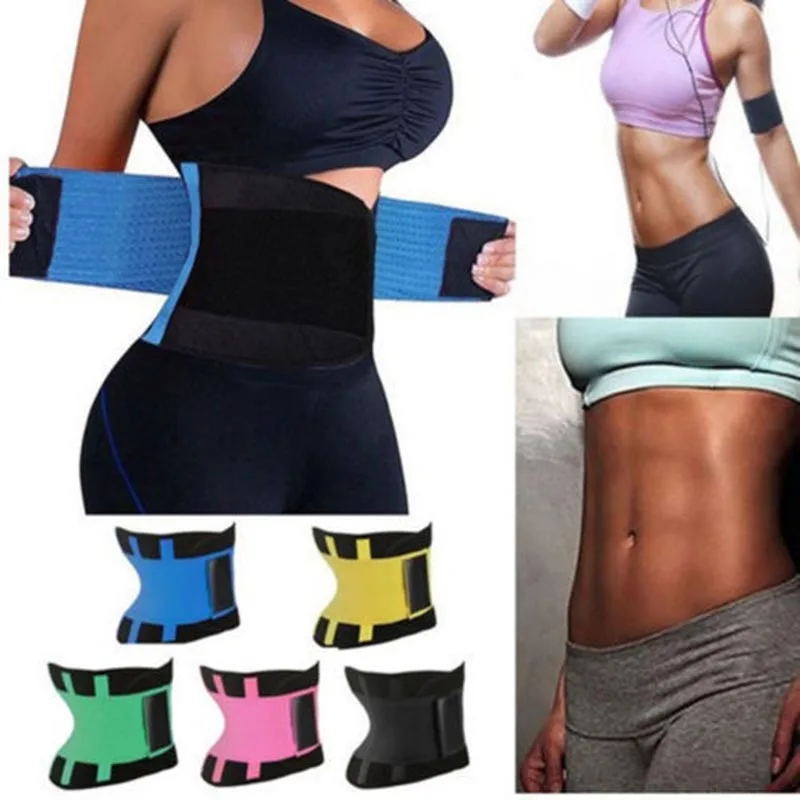 Fitness Belt Body Shaper Waist Trainer Trimmer Corset Waist Belt Cincher Wrap Workout Shapewear Slimming Plus Size S-3XL