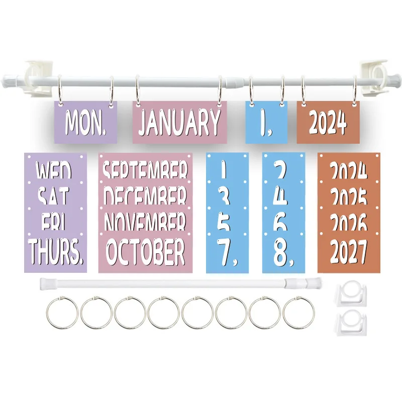Flip Boho Hanging Decoration Academic Desk Turn Page Cards Metal Stand Material Easy Installation Decorative Piece