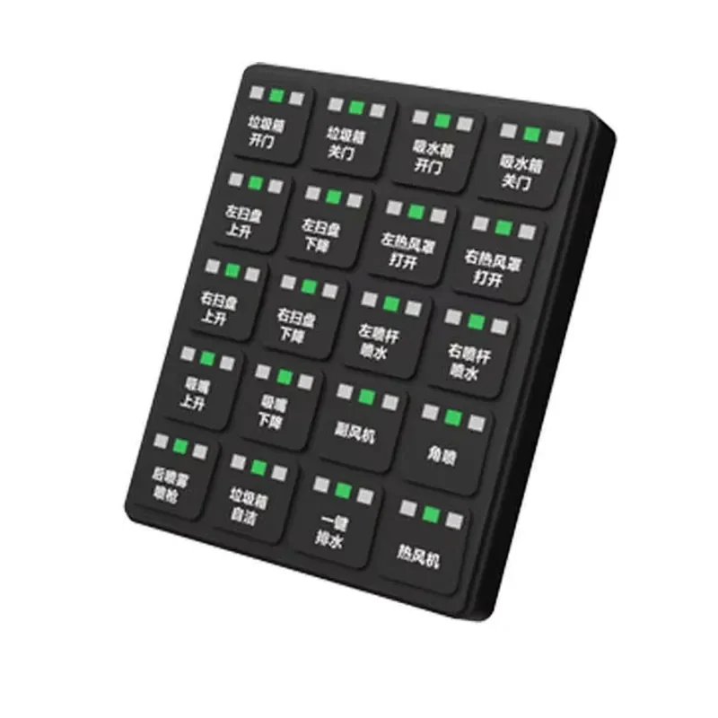 MAF 20 Button CAN Bus 2.0 Keyboard Panel Mobile Vehicle Silicone Function Integrator Control Keypad Panel IP67 Waterproof