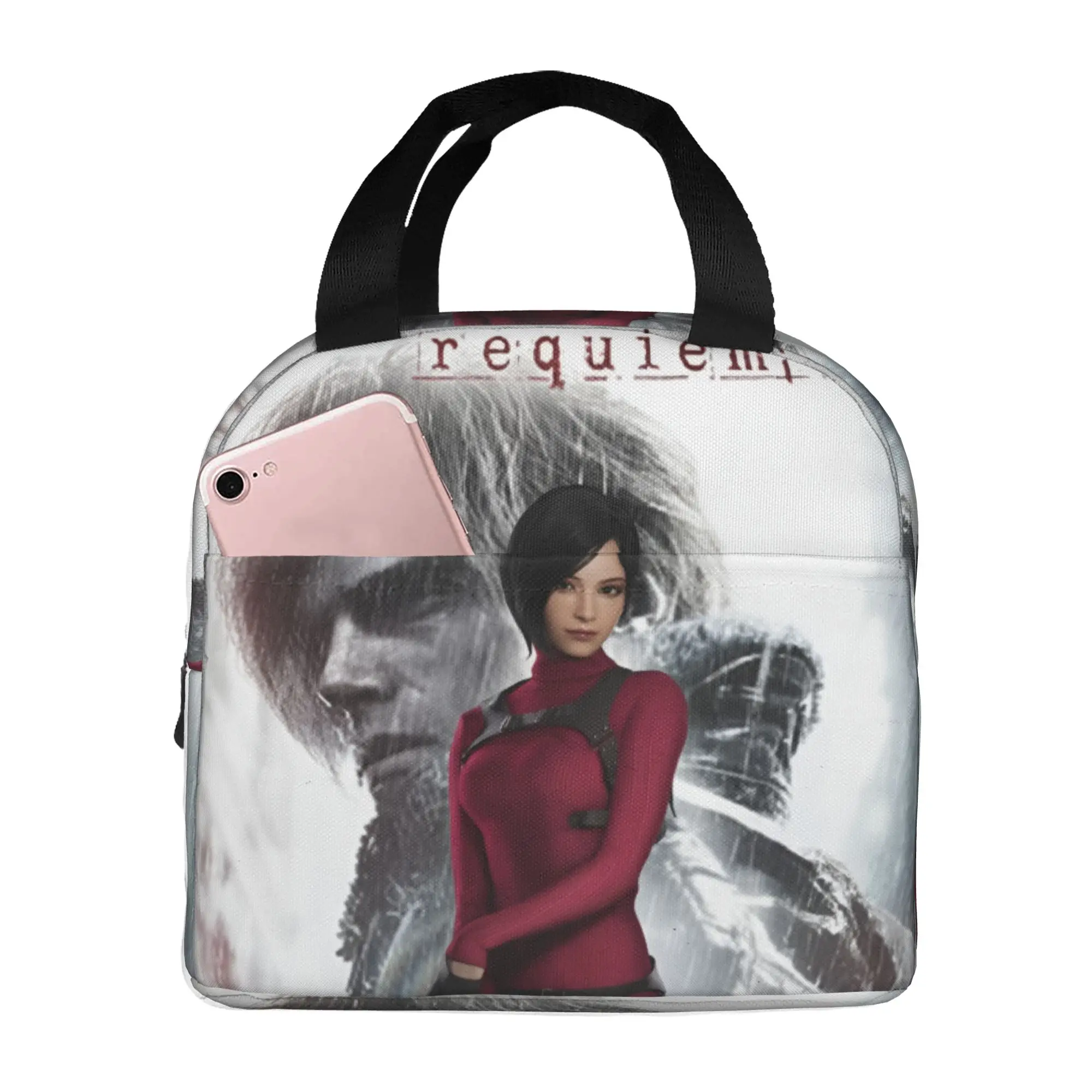 R-Residents Evils 9 Lunch Bag Women Action Adventure Game Thermal Cooler Insulated Lunch Boxes for Adult Office