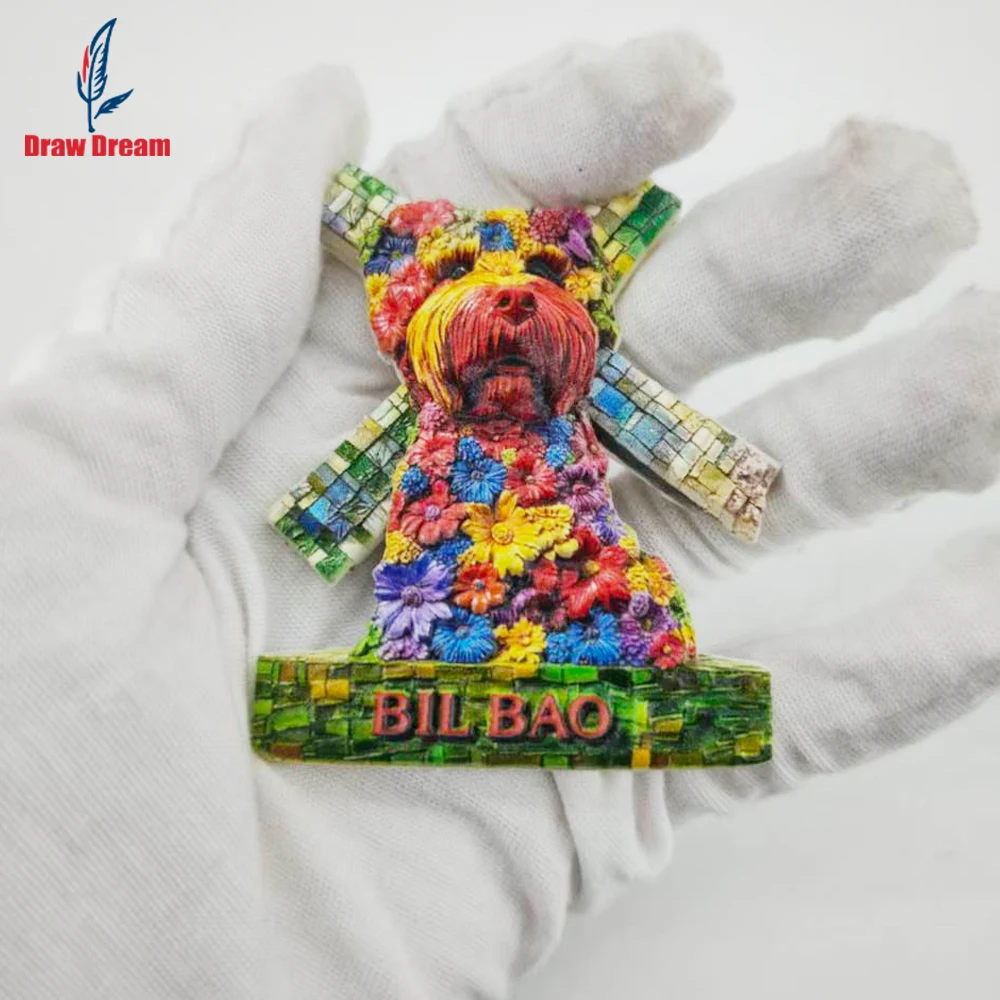 Imán para nevera del Bilbao, colección de recuerdos de viajes por el mundo, adecuado para decoración del hogar y la oficina, imán magnético exclusivo personalizado para nevera, decoración del hogar, cocina, habitación, oficina, manualidades para gabinetes, regalos, recuerdos de vacaciones, pequeños regalos exquisitos