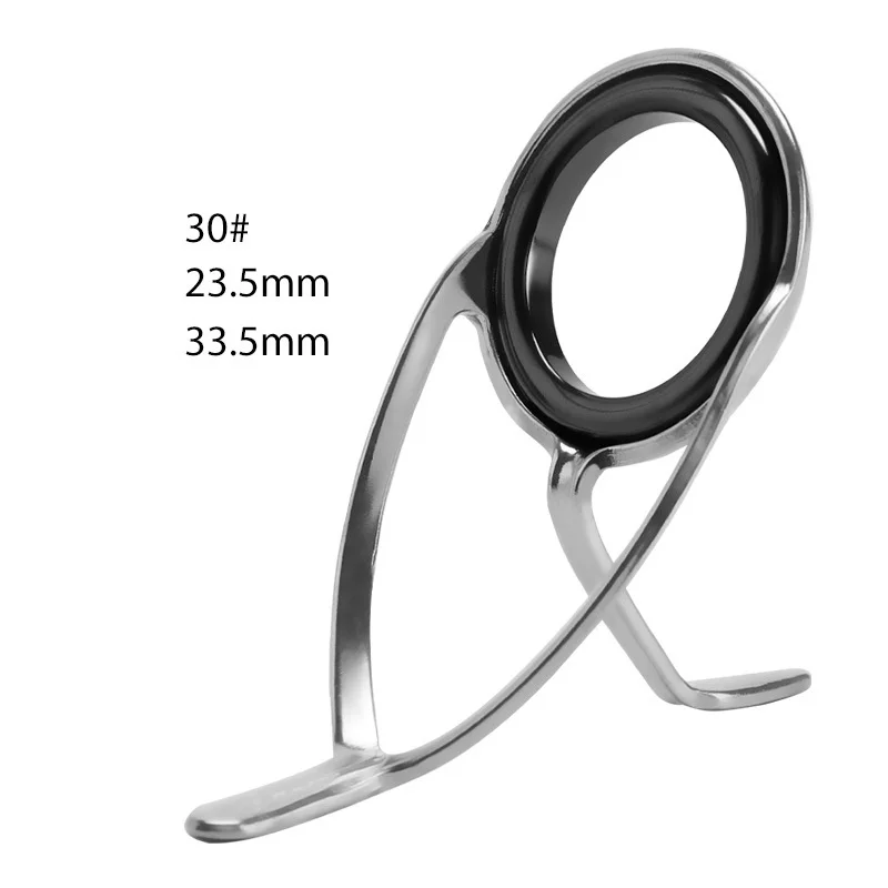 Angelruten-Führungsringe Spinning Casting Schnurführungsringe Keramik-Schlaufen Angelzubehör Set 5 Stück SALE – Detail 10