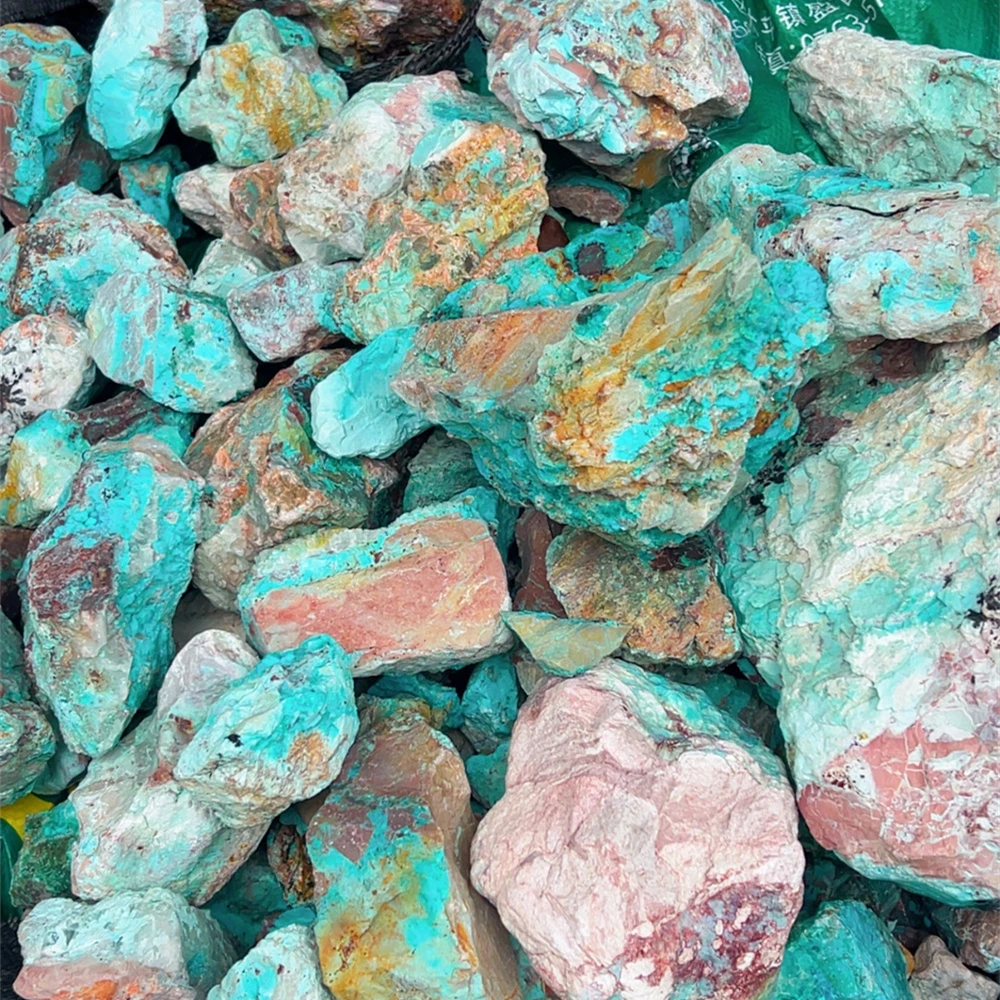 Natural Chrysocolla Healing Crystal Phoenix Blue Turquoise Rough Stone Raw Gemstone for DIY Jewelry Home Decor Ornament Stone