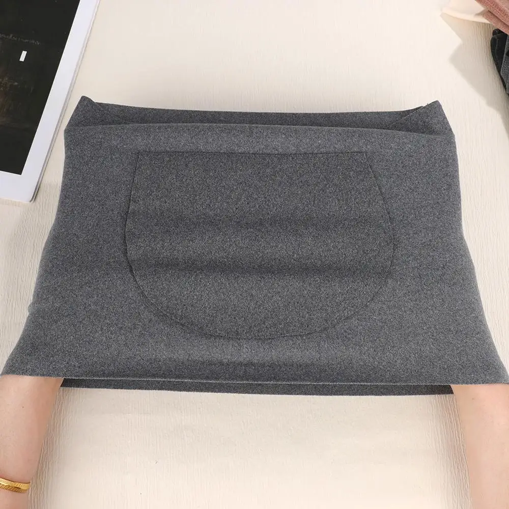 신형 탄력성 두꺼운 보온 플리스 허리 지지대 복부 압박 보호 벨트 겨울용 이너웨어