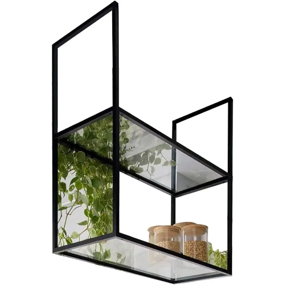 

Промышленные настенные акриловые плавающие полки для хранения на кухне, кастрюль и сковороде, 80x30x80 см