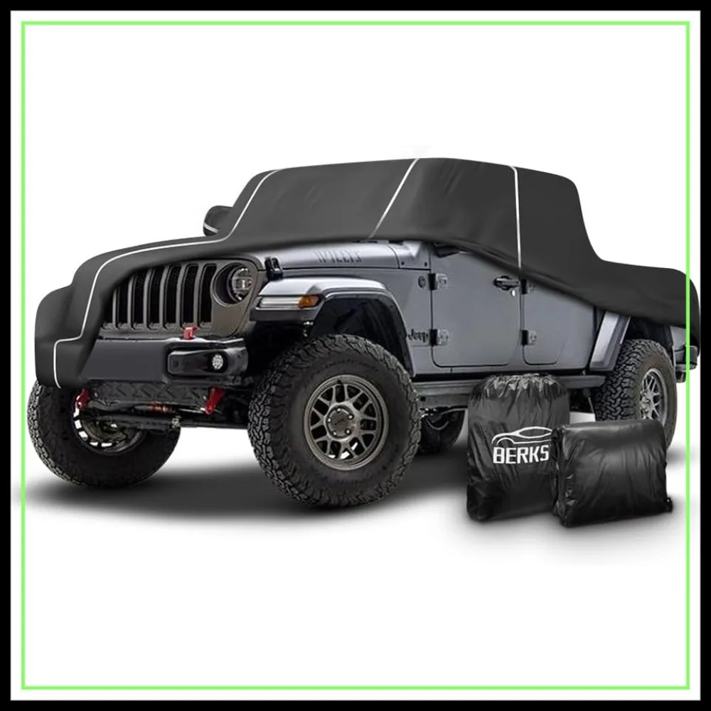 

Всепогодный водонепроницаемый чехол для автомобиля Jeep Gladiator 2019-2024, 6 слоев, со светоотражающими полосами
