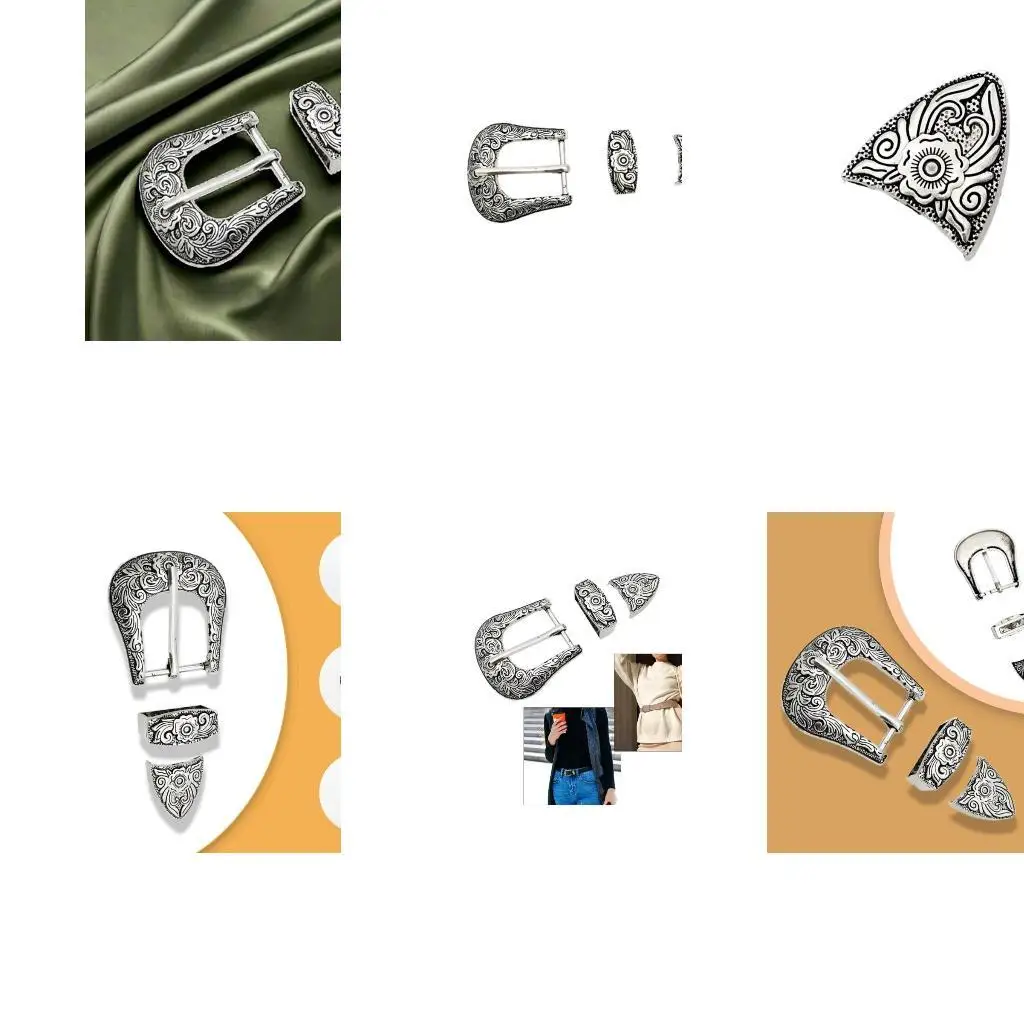 R1WE مشبك حزام للرجال خمر نمط محفور حزام خصر مشبك للسراويل العرقية كاوبوي حزام مشبك حزام الملحقات