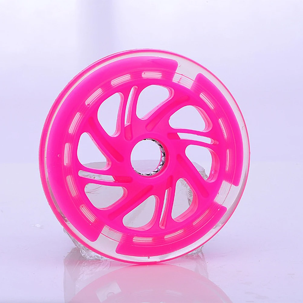 

2 Pcs Bike Training Wheels Luminous Stabilizers Kids Bikes PU Material Slip Proof Noise Free Easy Installation Auxiliary Wheels